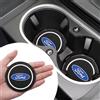 1/2PCS Auto Tappetino antiscivolo Sottobicchiere D'acqua Tazza Porta Bottiglia Pad per Ford ST FOCUS 2 3 Mondeo Fiesta Kuga MK2 MK3 MK4 Accessori Auto