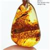 MUKO GEMS Ciondolo in ambra Piebald gialla naturale Ambra rossa 42-24-17mm Collana con gocce d'acqua Collana con ciondolo in pietra preziosa Gioielli AAAAA