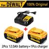 YPWP Per batterie agli ioni di litio DeWalt 18v 20V 20V 20V 12Ah DCB203 Batteria agli ioni di litio di ricambio DCB206 DCB205 DCB204 DCB200Power Tools