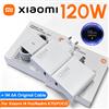 XIAOMI Caricabatterie Originale Xiaomi 120W EU/US, Adattatore Turbo Fast Charger con Cavo USB Type-C per Mi 17 15 15T 14 14T POCO F7 X8 X7 Pro Redmi Note