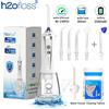 h2ofloss Idropulsore H2ofloss per denti, irrigatore orale portatile, getto d'acqua dentale, pulizia ad alta pressione, lavaggio orale, 2500mAh, 140PSI