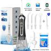 H2ofloss Idropulsore Portatile Senza Fili, Irrigatore Orale con 5 Modalità, 5 Getti, 300ml, 140PSI, Ricaricabile USB per la Pulizia dei Denti