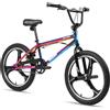 JOYSTAR Bicicletta BMX Hiland da 20 Pollici a 3 Razze per Ragazzi e Ragazze dai 5 ai 12 Anni, Rotore a 360 Gradi per Freestyle, 4 Pedane, Monovelocità