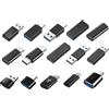 NONE 15 Pz USB3.0 OTG Tipo C Adattatore Universale USBC Maschio a USB-A Maschio Femmina Convertitore per MacBook Huawei Samsung Xiaomi Connettore