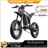 Shengmilo S900 Bici Elettrica Per Adulti 1500W60V30Ah Batteria Mountain Fuoristrada Moto 20*4.0 Pollici Fat Tire E-Bike