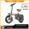 NONE Bicicletta Elettrica Pieghevole Toofly GS3 250W 48V 15Ah Batteria per Adulti, Pneumatici da 14 Pollici, Bici Elettrica per Pendolarismo Urbano