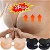 NONE 1/2 Pezzi Reggiseno Adesivo Invisibile Senza Spalline Push-Up da Donna, Lingerie, Copricapezzoli in Silicone Senza Cuciture, Intimo