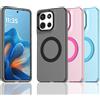 NONE Custodia per Motorola Edge 60 Fusion Pro 50 Neo, Cover per MOTO G35 G56 G86, Trasparente Colorata Antiurto Protettiva