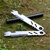 NONE Mini leva in acciaio inossidabile, chiave esagonale multifunzione, raschietto con asta in magnesio, apribottiglie, strumento portatile per campeggio all'aperto