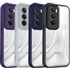 NONE Custodia per Oppo Reno 12, Cover per OPPO Reno 12 Pro, Custodia Reno12 con Cuscino d'Aria Antiurto, Bumper in Silicone, Cover Posteriore Trasparente Opaca Rigida