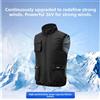 Ayrbao Gilet rinfrescante da uomo con ventola, senza maniche, ricaricabile USB, abbigliamento da lavoro climatizzato con strisce riflettenti, per l'estate e la pesca all'aperto
