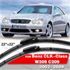 UTASTE Per Mercedes Benz CLK-Class W209 C209 CLK 200 240 270 280 320 350 500 550 55 63 AMG Spazzole tergicristallo anteriori 22"+22" per la pioggia