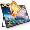 Uperfect Monitor Desktop UPERFECT UMax 24 2K 24.5" 165Hz, Display IPS Montabile a Parete 2560x1440 HDR Freesync, Schermo Esteso per Gaming PC e Laptop