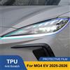 NONE Pellicola Protettiva in TPU per Fari Auto MG4 EV 2025-2026, Nero Lucido Fumé, Anti-Graffio, Pre-Tagliata, Kit di Protezione in Vinile