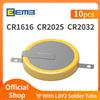 NONE 10 batterie a bottone CR1616 con terminali a saldare LBY2, compatibili con CR2032/CR2025, per console di gioco