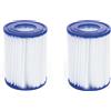 NONE 2 cartucce filtranti per piscina, accessori per pompa filtro, cartucce di circolazione per BESTWAY TIPO II n. 2 42012