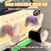 NONE Coda Elettrica Peluche Attivata dal Suono con Telecomando, Coda Decorativa Oscillante per Interni Auto, Accessori Auto