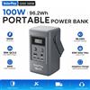 SOLARPLAY Stazione di alimentazione portatile SOLARPLAY Q100 da 25000 mAh, batteria LiFePO4 da 96,2 Wh, power bank portatile da 100 W con uscita USB, per campeggio, casa, camper, ricarica di cellulari e