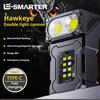 ESMARTER Lampada da Lavoro LED Magnetica Portatile Ricaricabile, Mini Torcia Multifunzione per Campeggio, Emergenze e Riparazioni Auto con Luce Laterale COB
