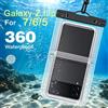 NONE Custodia Impermeabile per Samsung Galaxy Z Flip 7 5 6, Borsa a Secco Subacquea per Nuoto, Protezione Telefono Subacquea con Laccetto