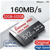 INMAS Scheda di memoria 128GB 256GB SD Card Micro TF SD Classe 10 UHS-I U3 V30 Best Seller per Nintendo Switch, archiviazione giochi, gaming