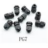 NONE 10 pz Connettori pressacavo in nylon impermeabili IP68 neri da 3-6.5mm-14mm PG7 PG9 PG11 PG13.5 PG16 per cavi elettrici