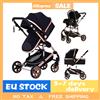 NONE Passeggino 3 in 1, carrozzina leggera e portatile, passeggino per neonati con seggiolino auto e culla.