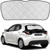 kswiown Parasole Lunotto Posteriore Compatibile con Toyota Yaris 2020-2026, Tendina Parasole Interna per Auto, Pieghevole, Protezione Solare Riflettente per Vetro Posteriore