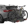 Althura Portabici da Gancio Traino Alpen EVO per 2 E-Bike, Basculante con Pedale, Aggancio Rapido e Doppio Antifurto, Carico Massimo 60kg, 13 Poli
