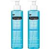 Neutrogena Hydro Boost Aqua - Gel detergente leggero con acido ialuronico e glicerina, 2 x 200 ml