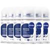 NIVEA Derma Control Restore Deodorante Roll-On (50 ml), deodorante per pelli sensibili, antitraspirante con profumo ipoallergenico, ialuronico e vitamina E, fornisce 72 ore di protezione (6 x 50 ml)