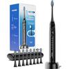 Onlyone Sonic Pro Spazzolino Elettrico Nero, Tecnologia Ultrasuoni, Multi-Mode, Ricaricabile, Display LED