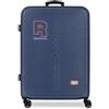 Reebok Queens Blu Navy Valigia Media 46x65x25 cm Rigido ABS Lucchetto a Combinazione Integrato 56L 4kg 4 Doppie Ruote di Joumma Bags