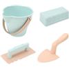 SZLIFE 4X Set di Giocattoli da Spiaggia, Kit per Costruire, Attrezzi da scavo, sabbiera per Esterni, Giocattoli Invernali da Neve, Mattoni