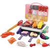 Generico Set Barbecue Giocattolo Per Bambini Cucina - Grill Simulazione Con Vapore Sonoro E Cibo Cambia Colore | Attrezzatura Chef Gioco Di Ruolo