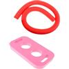 FytStycale Tubo Galleggiante per Piscina, Bastoncini Galleggianti per Nuoto, Giocattolo Acquatico, Pratico, Flessibile, Riutilizzabile, Tubi Galleggianti, Rosso Rosa