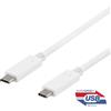 DELTACO Cavo da USB-C a USB-C, 1m, 10Gbps, 100W 5A, USB 3.1 Gen 2, E-