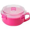 Sistema ciotola da colazione per microonde | Contenitore rotondo con coperchio | 850 ml | Senza BPA | Colori Assortiti | 1 pezzo