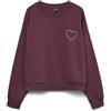 VERO MODA Vmlotte Trina LS Sweat Box Ga BF, Winetasting, S Donna