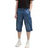 TOM TAILOR 1044977 Bermuda Jeans Shorts, 32191-used Dark Stone Blue Denim, 40 Uomo