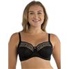 Parfait Ungefütterter Vollbrust-BH, Reggiseno Altamente Coprente da Donna, Schwarz,