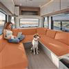 KYJSW Federe per Cuscino per Camper, Copricuscino per Sedili di Roulotte, Fodere per Cuscini per RV Auto, Coprisedile per Caravan in Jacquard (Orange,W 60-90 cm, D 30-50 cm)