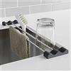 Tomorotec Spugna Spazzola Piatto Rag Holder Multifunzionale Lavello Telescopico Rack per Asciugamani da Cucina Stoccaggio Stoviglie Sopra Il Lavandino Bottiglia