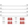 PATIKIL 185mm (7,28) Kit Staffa Montaggio Universale per Lampada, 4 Set Piastra per Plafoniera con Barra Trasversale con Vite Lampadario a Sospensione per Lampada Soffitto