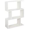 RICOO Libreria scaffale 97 x 70 x 25 cm WM072-WM Scaffalatura con 3 ripiani Bianca opaca