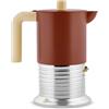 Alessi PM01/6 BR Vite Caffettiera espresso 6 tazze Induzione Brown