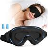 GZRXIOUS Maschera per dormire sul fianco con orbite 3D, elastico regolabile | bloccanti e traspiranti, Maschera per occhi per uomini e donne per Sonno/Pisolino/Viaggio