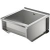 KUNe Solidum 50 Plus, lavello profondo e grande, in acciaio inox, 58,2 x 62 x 33 cm