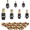 BTIUGYI 7 Pezzi di Dadi per Rivetti, Rivetti Filettati per M3, M4, M5, M6, M8, M10, M12, Dadi a Inserto, Dadi per Rivetti Ciechi, Dadi a Strappo Set di Utensili per Rivettare a Mano con 70 Pezzi Dadi