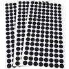 Adsamm® / 384 x feltrini autoadesivi ultrasottili/Nero/ø 12 mm/Rotondo/piedini per mobili in feltro extra fine da 1.5 mm di spessore/pad protettivi per arredi